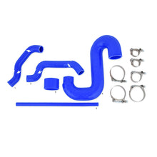 Load image into Gallery viewer, Mishimoto Subaru 02-07 WRX/04-07 STi Top-Mount Intercooler Kit - Powder Coated Black & Blue Hoses