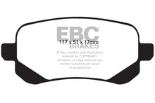 Load image into Gallery viewer, EBC 08-11 Chrysler Town & Country 3.3 Ultimax2 Rear Brake Pads