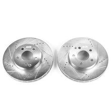 Load image into Gallery viewer, Power Stop 03-09 Mercedes-Benz E320 Front Evolution Drilled & Slotted Rotors - Pair