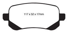 Load image into Gallery viewer, EBC 08-11 Chrysler Town & Country 3.3 Greenstuff Rear Brake Pads