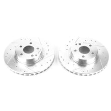 Load image into Gallery viewer, Power Stop 04-06 Mercedes-Benz E500 Front Evolution Drilled & Slotted Rotors - Pair