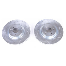 Load image into Gallery viewer, Power Stop 03-06 Mercedes-Benz CLK500 Front Evolution Drilled & Slotted Rotors - Pair