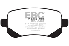 Load image into Gallery viewer, EBC 08-11 Chrysler Town & Country 3.3 Extra Duty Rear Brake Pads