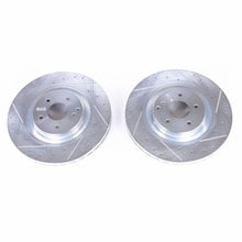 Load image into Gallery viewer, Power Stop 03-06 Mercedes-Benz CLK500 Front Evolution Drilled & Slotted Rotors - Pair