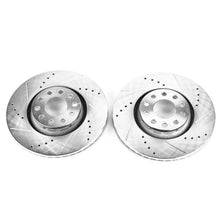 Load image into Gallery viewer, Power Stop 02-06 Audi A4 Front Evolution Drilled & Slotted Rotors - Pair