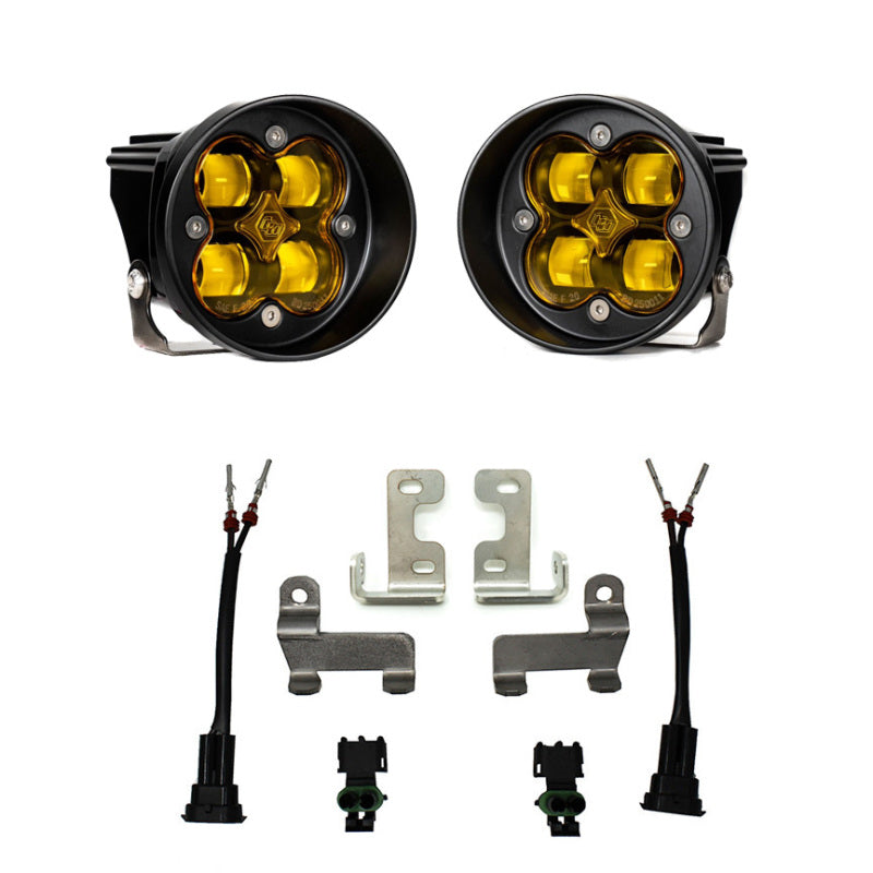 Baja Designs 2016+ Toyota RAV4 Squadron Fog Light Pocket Kit -Amber