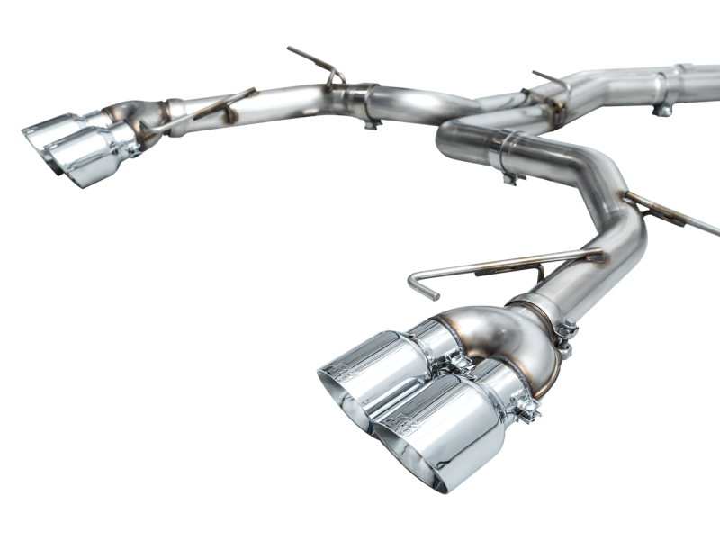 AWE Tuning 19-23 Audi C8 S6/S7 2.9T V6 AWD Track Edition Exhaust - Chrome Silver Tips