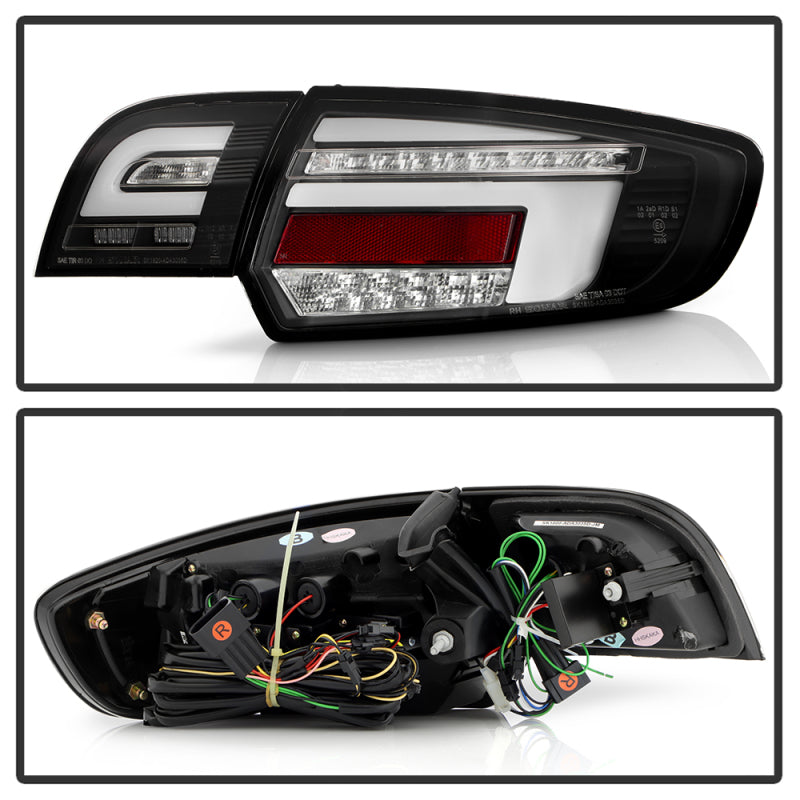 Spyder 03-08 Audi A3 Full LED Tail Lights - Black (ALT-YD-AA303-LED-BK)