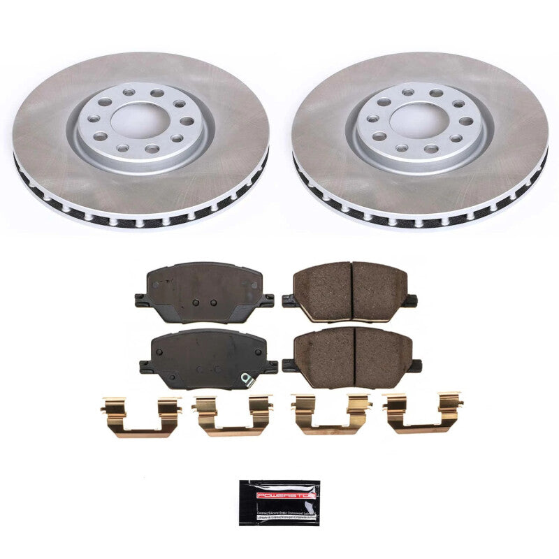 Power Stop 15-22 Jeep Renegade Front Semi-Coated Rotor Kit