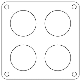 Cometic Holley 4500 Dominator .047in Fiber Carburetor Gasket - 1.75in Holes - 4-Hole