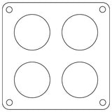 Cometic Holley 4500 Dominator .047in Fiber Carburetor Gasket - 1.75in Holes - 4-Hole