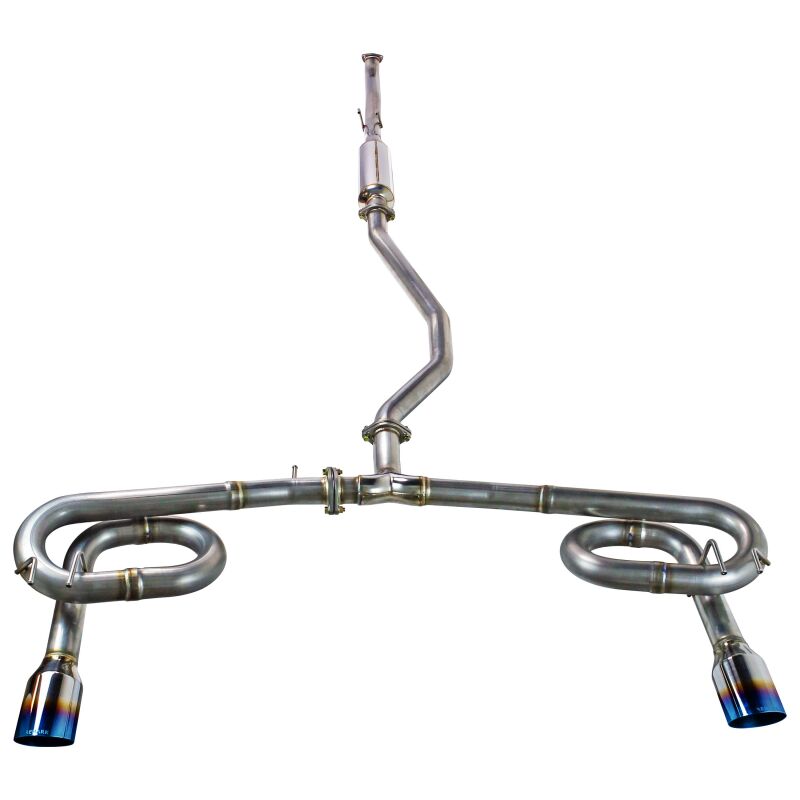 Remark 2022+ Honda Civic Sport Sedan (FE2) Catback Exhaust - Dual Burnt Stainless Steel Tips