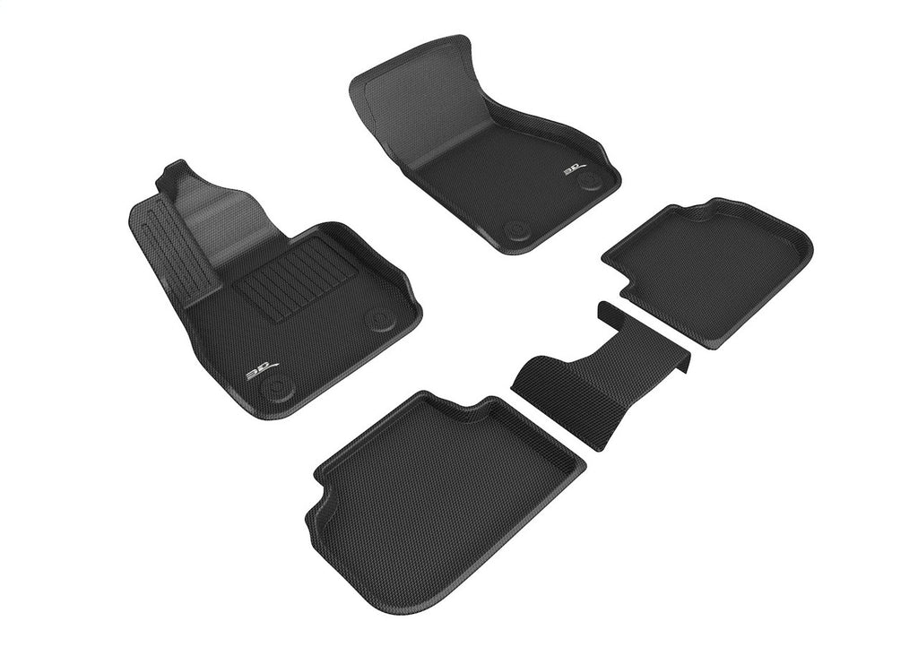 3D MAXpider 20-22 BMW 2 Series Gran Coupe 1st & 2nd Row Floor Mats - Black