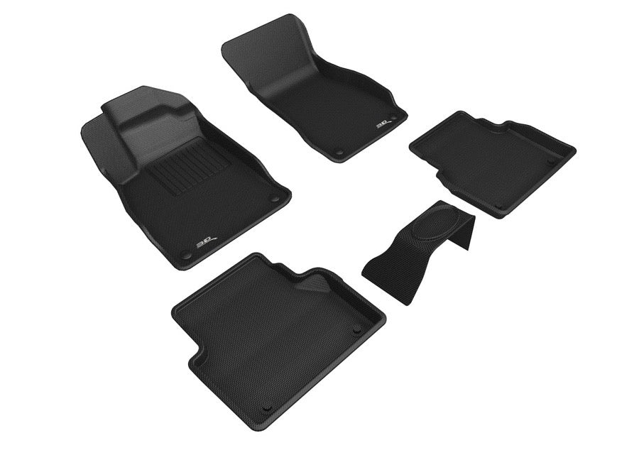 3D MAXpider 19-23 Audi A6/A7 / 21-24 RS6/RS7 Kagu 1st & 2nd Row Floormats - Black