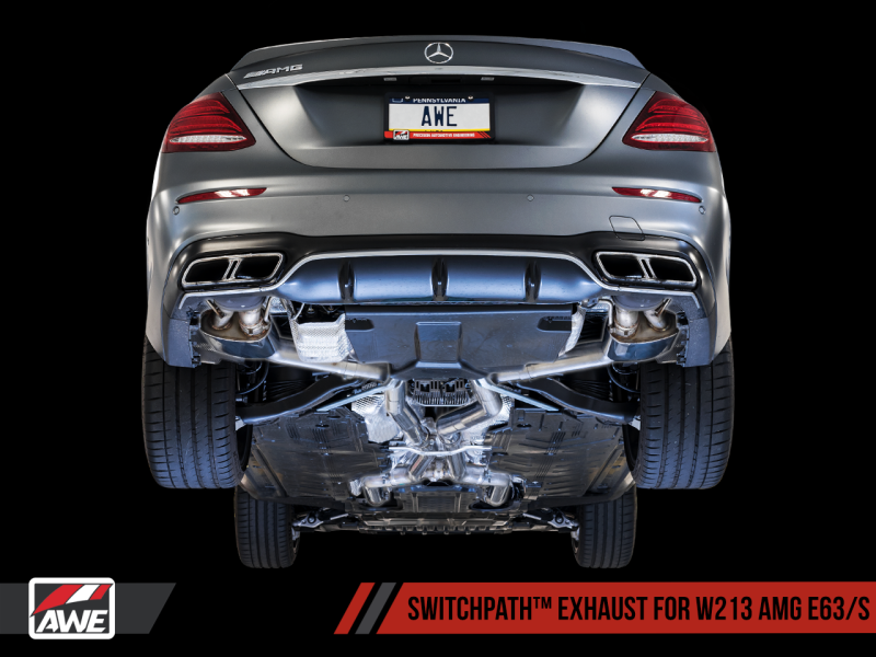 AWE Tuning Mercedes-Benz W213 AMG E63/S Sedan/Wagon SwitchPath Exhaust System - for Non-DPE Cars