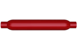 MagnaFlow Muffler Red Pack Series Glasspack 3.5in Rd 12in Body Length 1.75in/1.75in Inlet/Outlet