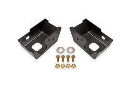 BMR 21-24 Ford Bronco Rear Shock Mount Skid Plates - Black Hammertone