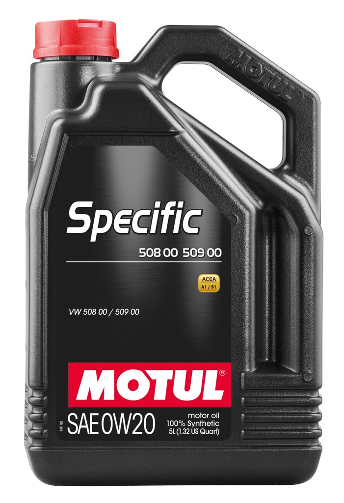 Motul 5L Specific 508 0W20 Oil - Acea A1/B1 / VW 508.00/509.00 / Porsche C20