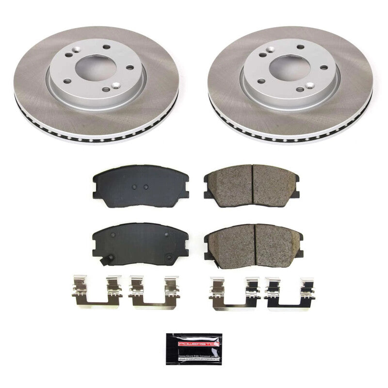 Power Stop 2022 Kia Soul Front Semi-Coated Rotor Kit