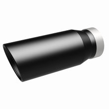 Load image into Gallery viewer, MagnaFlow Tip Stainless Black Coated Single Wall Round Single Outlet 5in Dia 4in Inlet 13in L