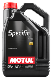 Motul 5L OEM Synthetic Engine Oil ACEA A1/B1 Specific 5122 0W20