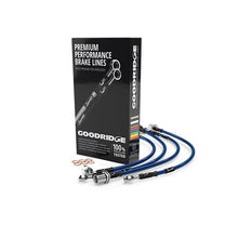 Load image into Gallery viewer, Goodridge 18-20 Subaru Impreza Stainless Steel Brake Lines - Electric Blue