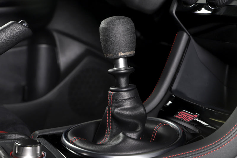 GrimmSpeed Stubby Shift Knob Stainless Steel Black - M12x1.25