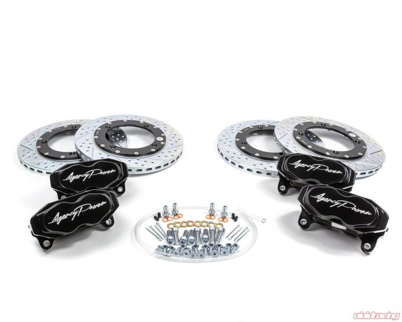 Agency Power Big Brake Kit Front and Rear Black Can-Am Maverick X3 Turbo 14-18