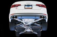 Load image into Gallery viewer, AWE Tuning Audi B9 S4 Track Edition Exhaust - Non-Resonated (Silver 102mm Tips)