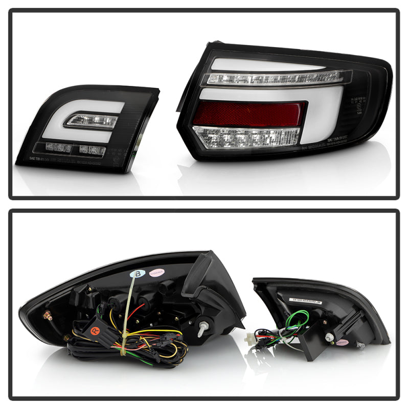 Spyder 03-08 Audi A3 Full LED Tail Lights - Black (ALT-YD-AA303-LED-BK)