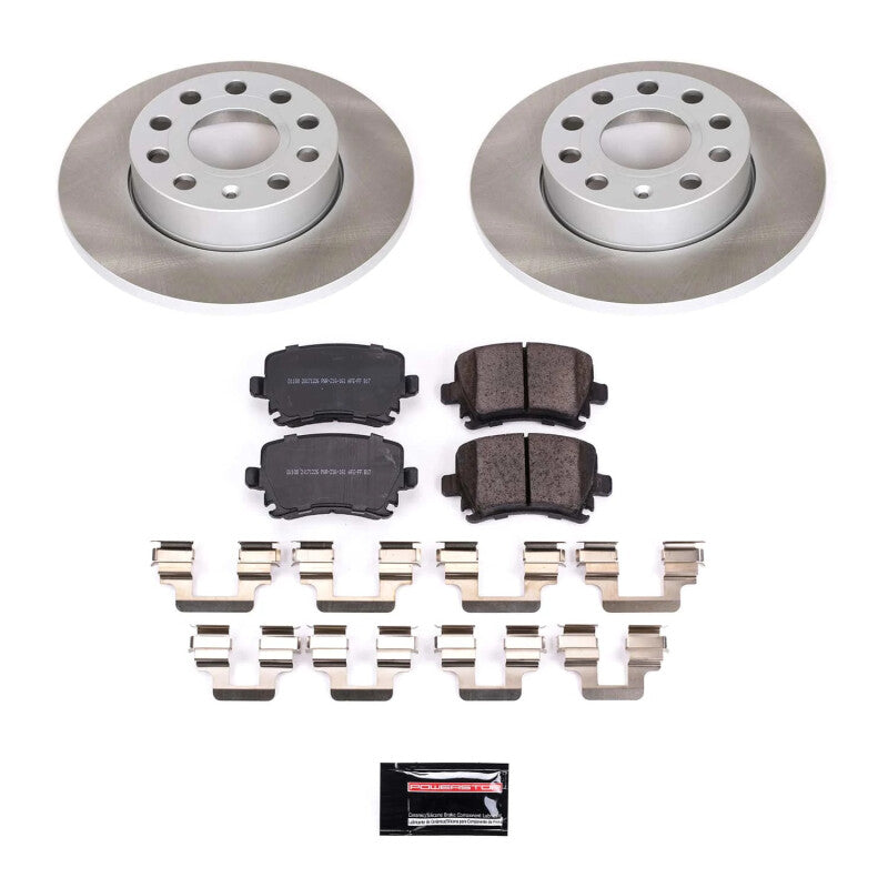 Power Stop 06-09 Volkswagen Rabbit Rear Semi-Coated Rotor Kit