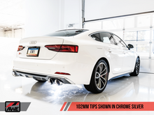 Load image into Gallery viewer, AWE Tuning Audi B9 S5 Sportback Touring Edition Exhaust - Non-Resonated (Silver 102mm Tips)