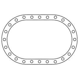Cometic Fuel Cell .062in Fiber Filler Gasket - 24 Bolt - Oval