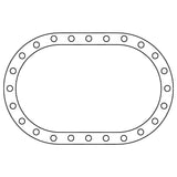 Cometic Fuel Cell .062in Fiber Filler Gasket - 24 Bolt - Oval