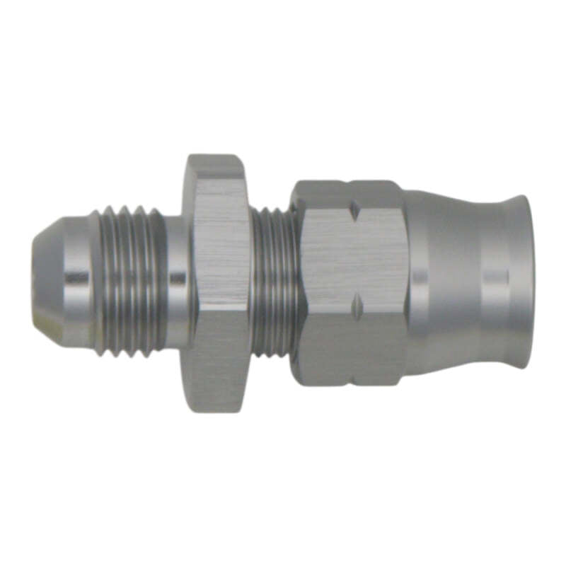 DeatschWerks 6AN Male Flare to 3/8in Hardline Compression Adapter - Includes 1 Olive Insert