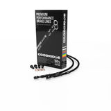 Goodridge 86-87 Suzuki GSXR1100G-H Black Front SS Brake Lines w/Black Fittings