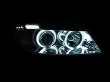 Load image into Gallery viewer, ANZO 2006-2008 BMW 3 Series E90-E91 Projector Headlights w/ Halo w/ LED Bar Chrome (CCFL)