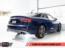 Load image into Gallery viewer, AWE Tuning Audi B9 S5 Coupe SwitchPath Exhaust w/ Chrome Silver Tips (102mm)