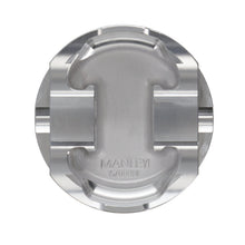 Load image into Gallery viewer, Manley Ford 3.7L Cyclone 3.780in Bore +2.0cc Coated Dome Platinum Series Pistons