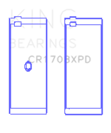 King Engine Bearings ChevrolET Custom Performance (Size STDX) Connecting Rod Bearing Set