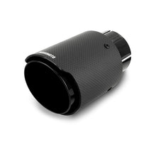 Load image into Gallery viewer, Mishimoto Carbon Fiber Muffler Tip 2.5in Inlet 3.5in Outlet Black