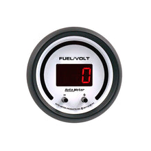 Load image into Gallery viewer, Autometer 52.4mm White Switchable 0-100 Fuel Level/8-18V Voltmeter Phantom Elite Digital Gauge