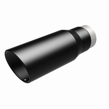 Load image into Gallery viewer, MagnaFlow Tip Stainless Black Coated Single Wall Round Single Outlet 5in Dia 3.5in Inlet 14.5in L