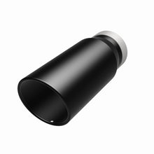 Load image into Gallery viewer, MagnaFlow Tip Stainless Black Coated Single Wall Round Single Outlet 5in Dia 4in Inlet 13in L