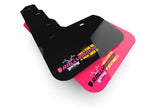 Rally Armor 12-19 Ford Focus ST & 2016-19 RS Pink Mud Flap BCE Logo