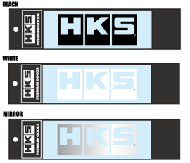 HKS LOGO Sticker W135 WHITE