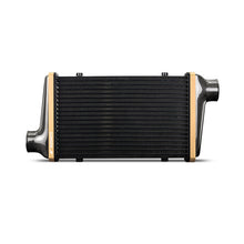 Load image into Gallery viewer, Mishimoto Universal Carbon Fiber Intercooler - Gloss Tanks - 525mm Gold Core - C-Flow - GR V-Band