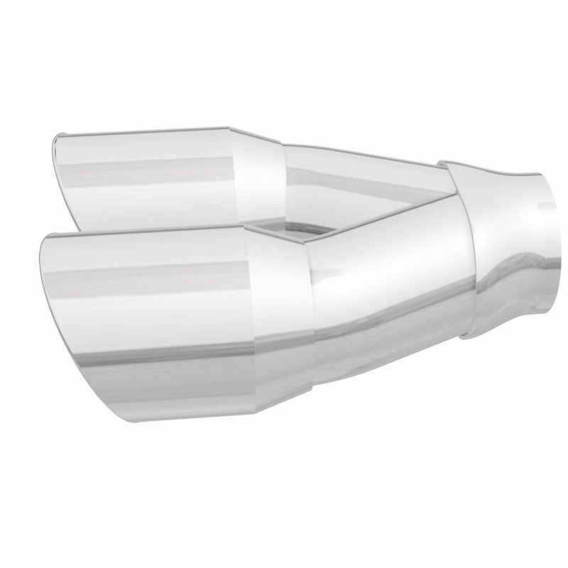 MagnaFlow Double Wall 3in Dual Round Polished Tip 2.25in Inlet