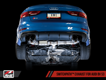 Load image into Gallery viewer, AWE Tuning Audi 8V S3 SwitchPath Exhaust w/Diamond Black Tips 102mm