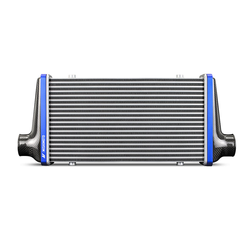 Mishimoto Universal Carbon Fiber Intercooler - Matte Tanks - 525mm Gold Core - C-Flow - P V-Band